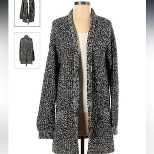 Sparkling Fade black and white cardigan sweater size medium